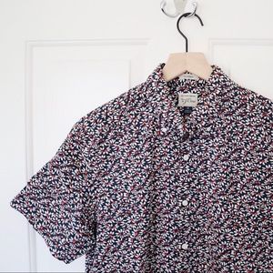 J.Crew Floral Button Down
